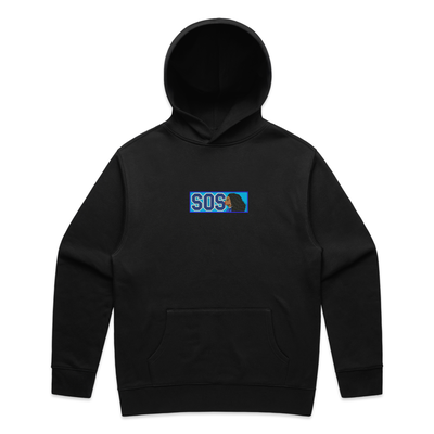 Embroidered Sza SOS Box Logo Hoodie