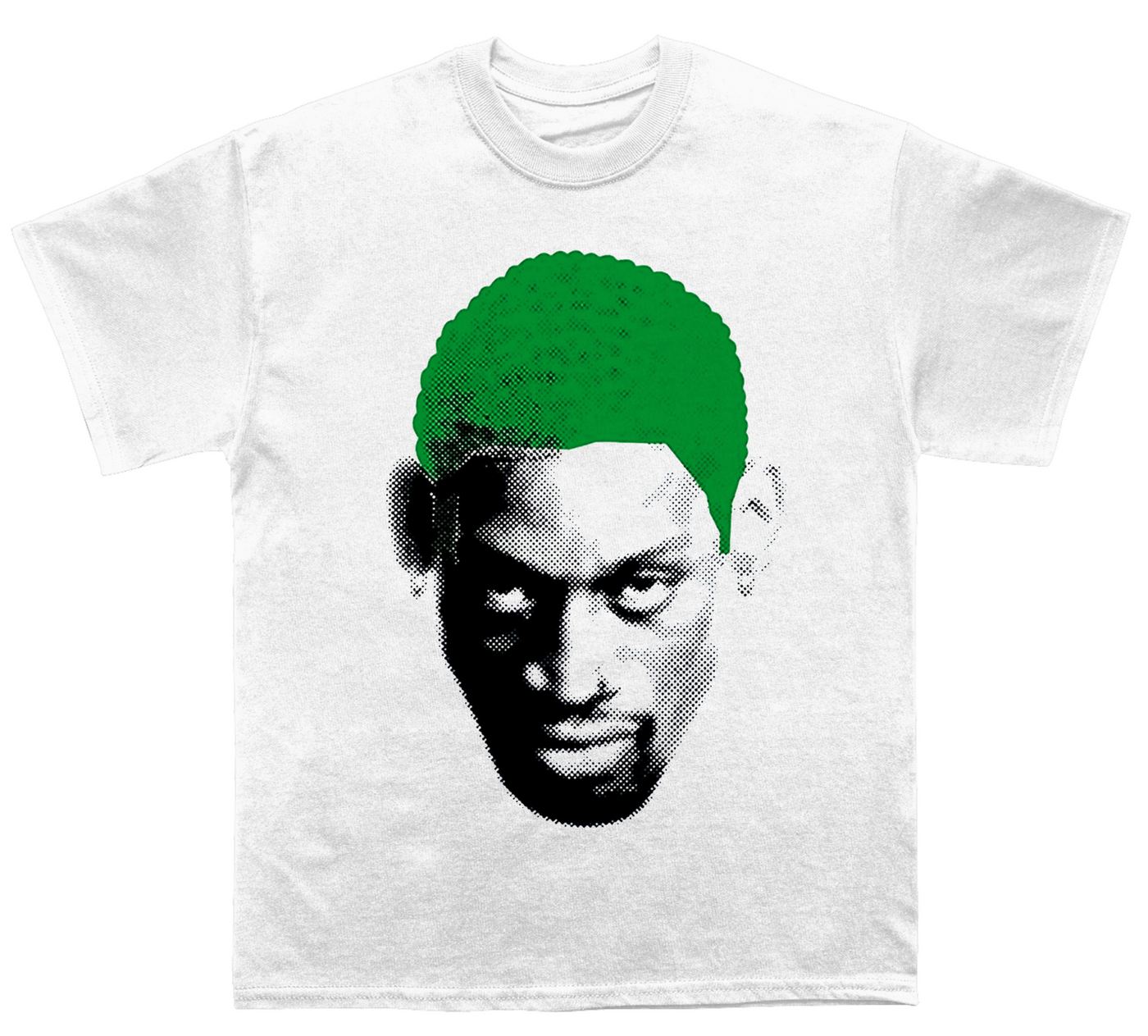 Dennis Rodman Green Hair T-shirt