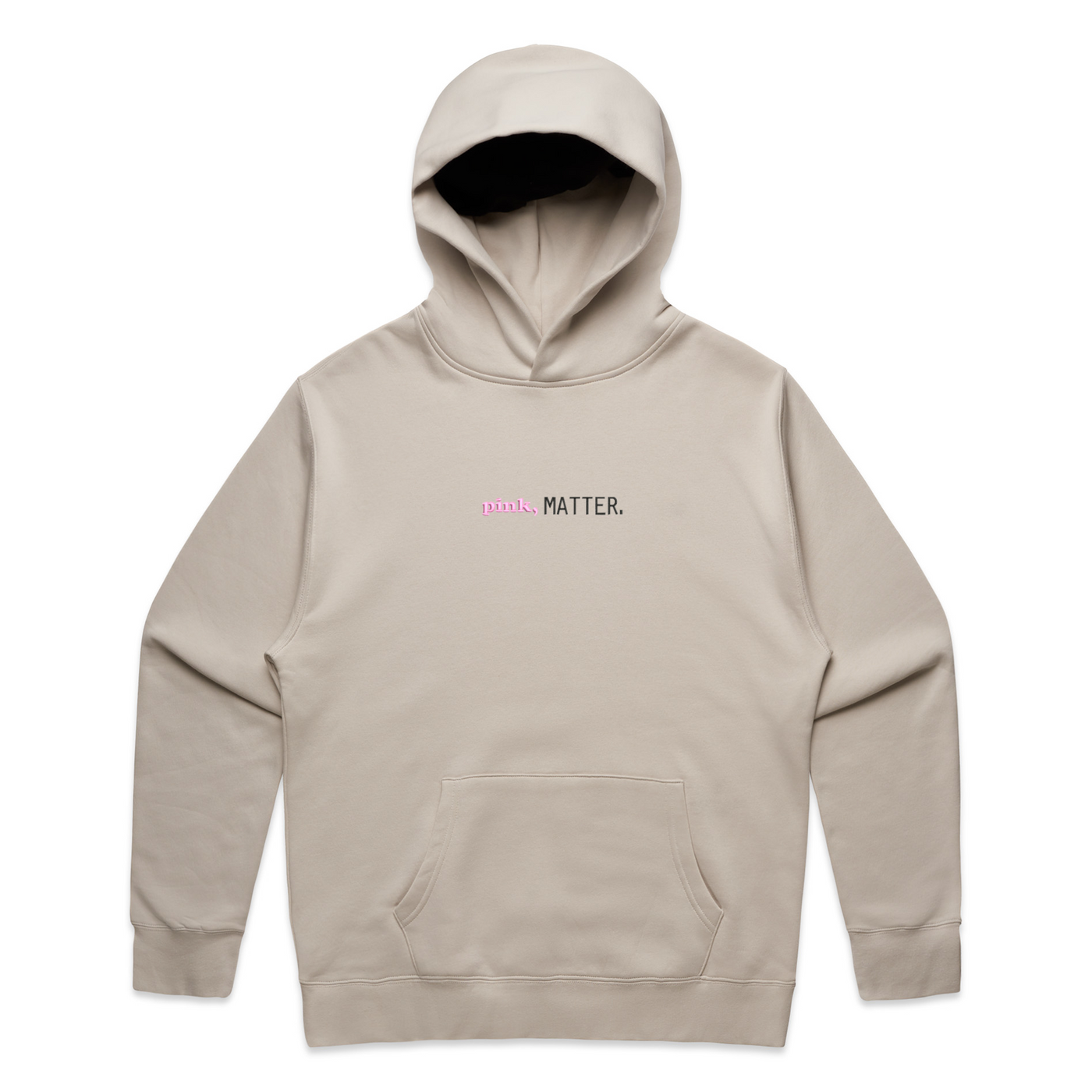 Embroidered Frank Pink Matter Hoodie
