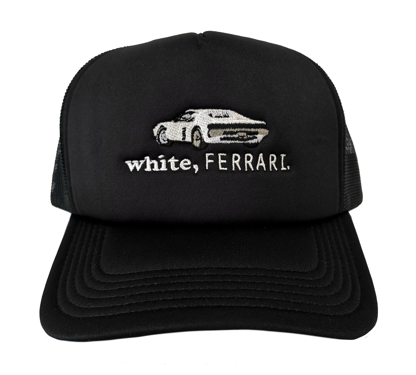 Embroidered Frank White Ferrari Trucker Cap