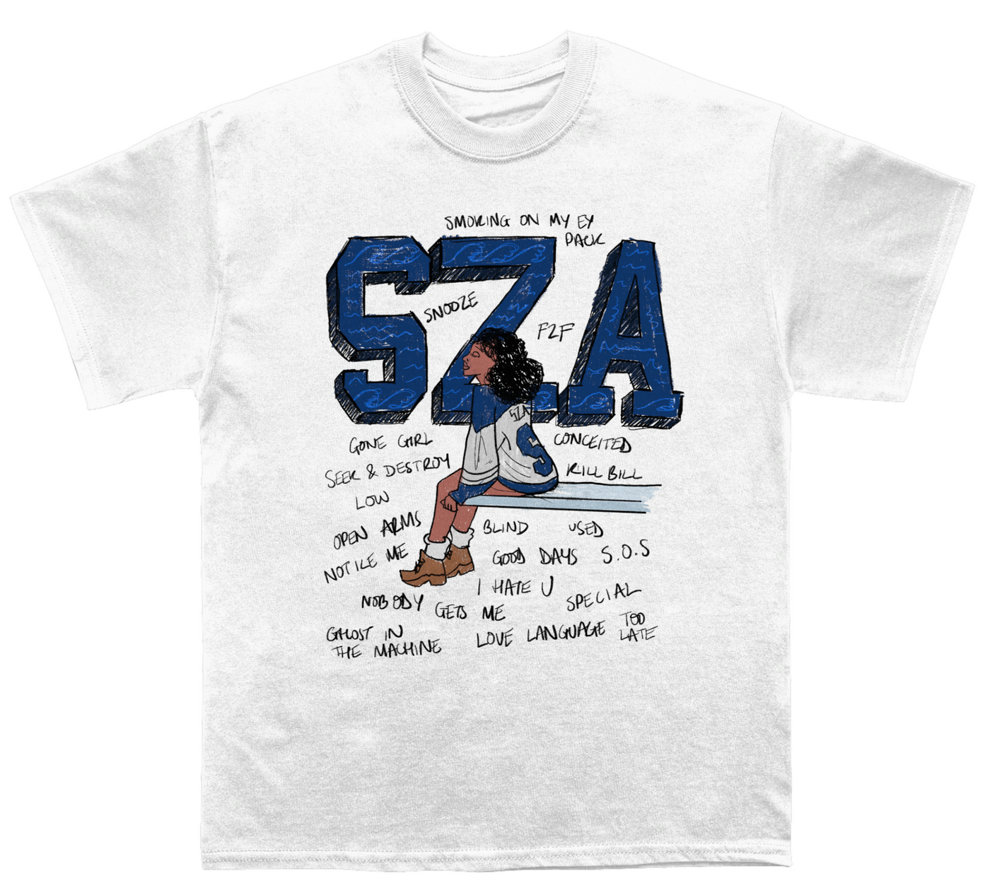 Sza S.O.S Sketchbook T-shirt